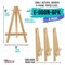 U.S. Art Supply; 8" High Small Natural Wooden Easel (6 Pack), A-Frame Canvas Stand Tripod, Small Painting Easels - Tabletop Easel for Painting, Canvases, Student Crafts, Event Signs Photos; Category:Drawing & Coloring; Image:3